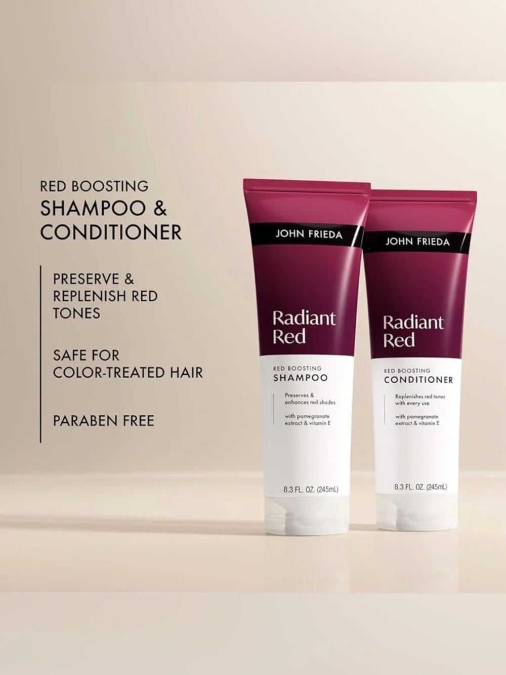John Frieda Radiant Red Red Boosting Shampoo & Conditioner